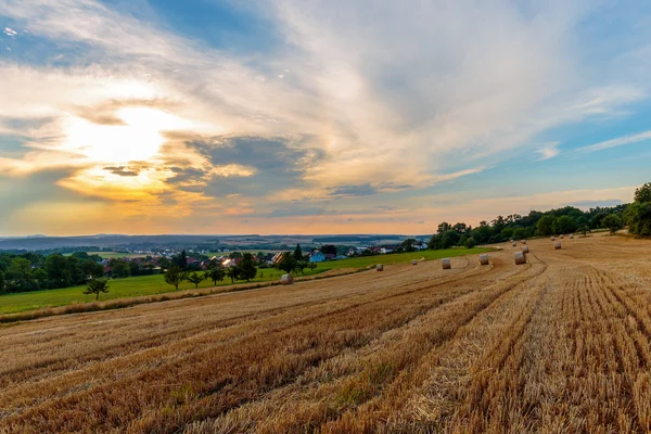 Countryside Summer Sunset Landscape — Stock Photo, Image