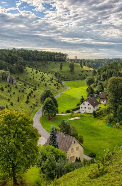 Juniper Slopes em Kleinziegenfeld Valley, na Alemanha — Fotografia de Stock