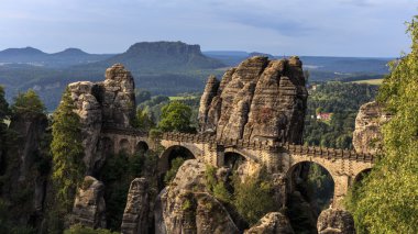 saxonia dresden yakınlarında Bridge'de Kalesi