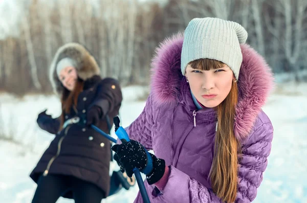 Skispaziergang. — Stockfoto