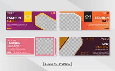 Yaratıcı web pankartı tasarım şablonu