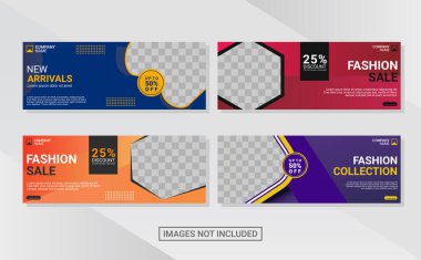 Yaratıcı web pankartı tasarım şablonu