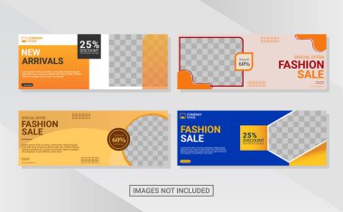 Yaratıcı web pankartı tasarım şablonu