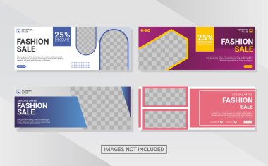 Yaratıcı web pankartı tasarım şablonu