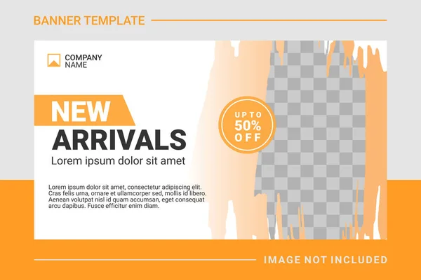 Creative Web Banner Design Template — Stock Vector