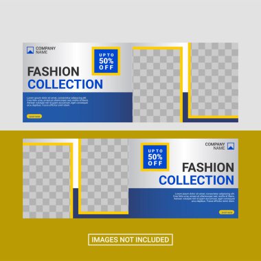 Yaratıcı web pankartı tasarım şablonu