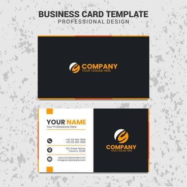 Yaratıcı kartvizit tasarım şablonu