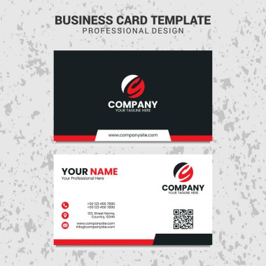 Yaratıcı kartvizit tasarım şablonu
