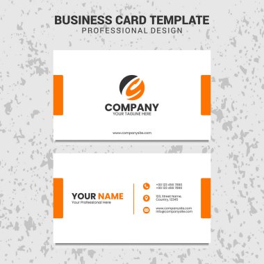 Yaratıcı kartvizit tasarım şablonu