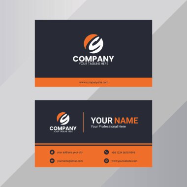 Yaratıcı kartvizit tasarım şablonu