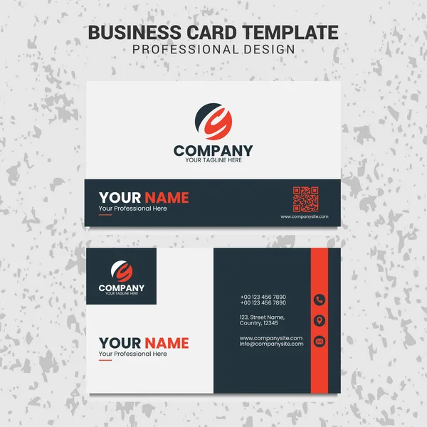 Yaratıcı kartvizit tasarım şablonu