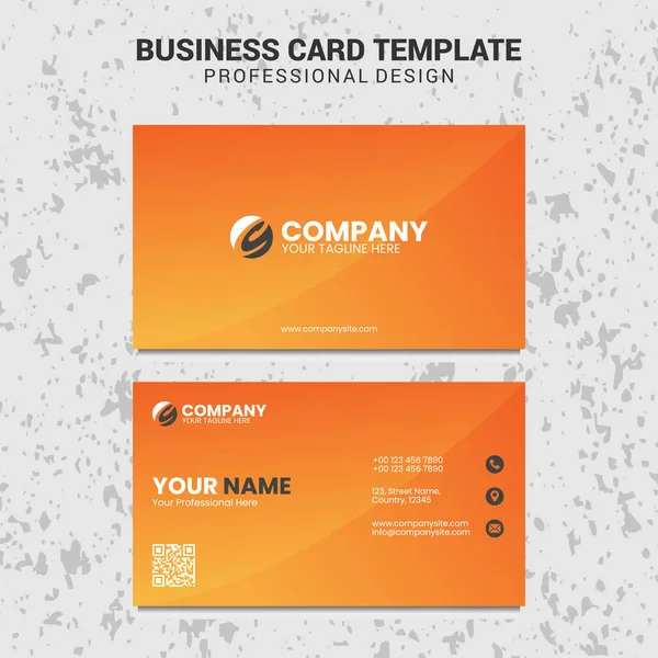 Creative Business Card Design Template — Stock Vector