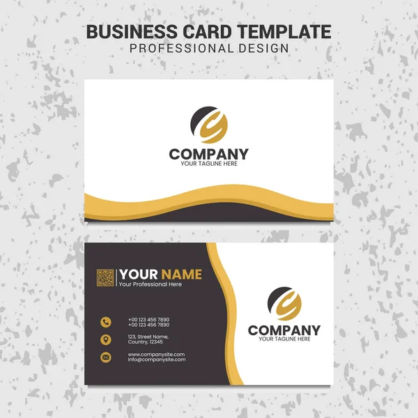 Creative Business Card Design Template — Stock Vector