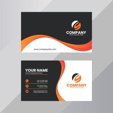 Yaratıcı kartvizit tasarım şablonu