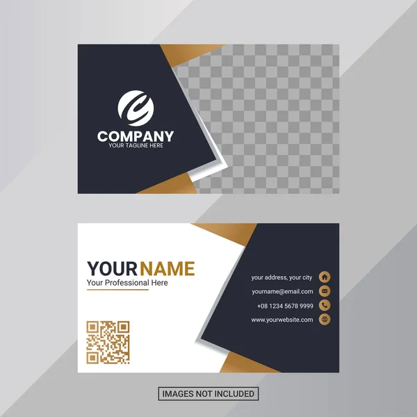 Creative Business Card Design Template — Stock Vector