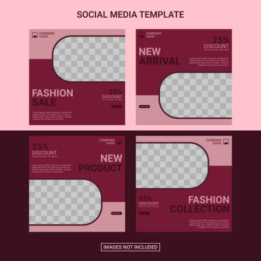 Yaratıcı sosyal medya tasarım şablonu