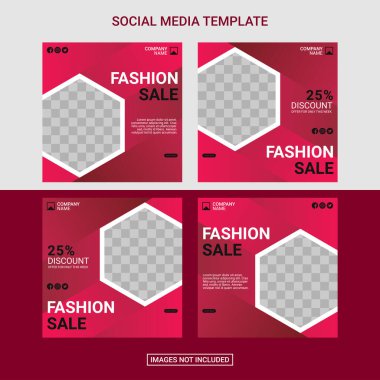 Yaratıcı sosyal medya tasarım şablonu