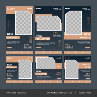 Yaratıcı sosyal medya tasarım şablonu