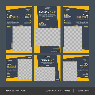 Yaratıcı sosyal medya tasarım şablonu