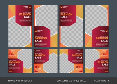 Yaratıcı sosyal medya tasarım şablonu