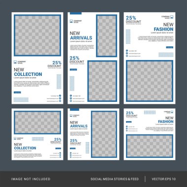 Yaratıcı sosyal medya tasarım şablonu