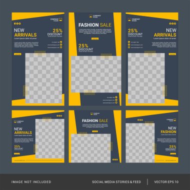 Yaratıcı sosyal medya tasarım şablonu