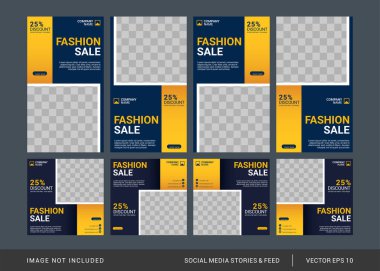 Yaratıcı sosyal medya tasarım şablonu