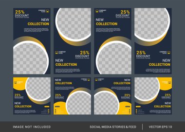 Yaratıcı sosyal medya tasarım şablonu