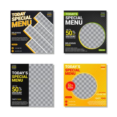 Yaratıcı sosyal medya tasarım şablonu