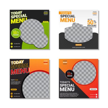 Yaratıcı sosyal medya tasarım şablonu