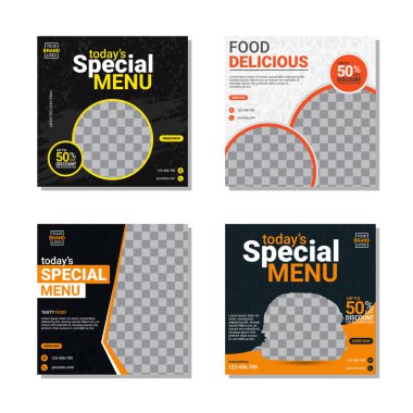 Yaratıcı sosyal medya tasarım şablonu