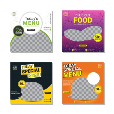 Yaratıcı sosyal medya tasarım şablonu