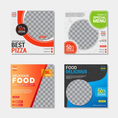 Yaratıcı sosyal medya tasarım şablonu