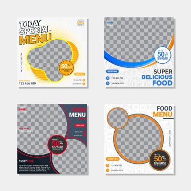 Yaratıcı sosyal medya tasarım şablonu