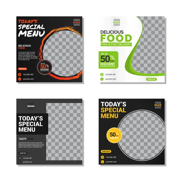 Yaratıcı sosyal medya tasarım şablonu