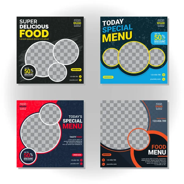 Yaratıcı sosyal medya tasarım şablonu