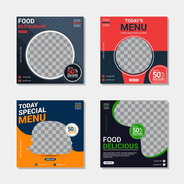 Yaratıcı sosyal medya tasarım şablonu