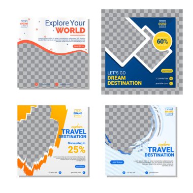 Modern sosyal medya tasarım şablonu