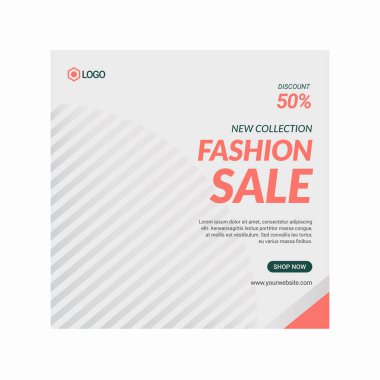 Modern sosyal medya tasarım şablonu