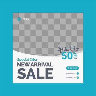 Modern sosyal medya tasarım şablonu