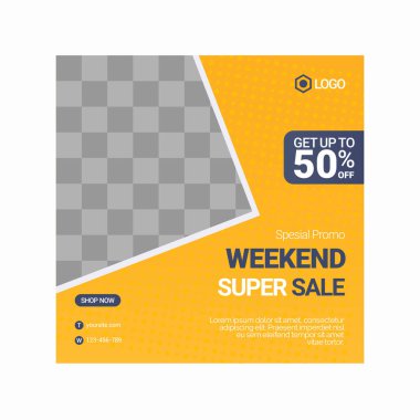 Modern sosyal medya tasarım şablonu