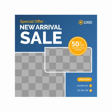 Modern sosyal medya tasarım şablonu