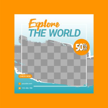 Modern sosyal medya tasarım şablonu