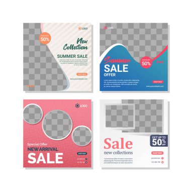 Modern sosyal medya tasarım şablonu