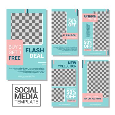 Modern sosyal medya tasarım şablonu