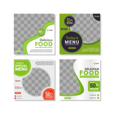 Modern sosyal medya tasarım şablonu