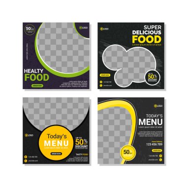 Modern sosyal medya tasarım şablonu