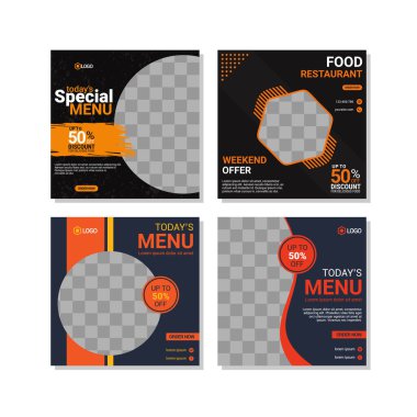 Modern sosyal medya tasarım şablonu