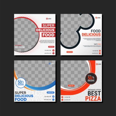 Modern sosyal medya tasarım şablonu