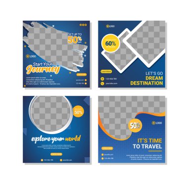 Modern sosyal medya tasarım şablonu